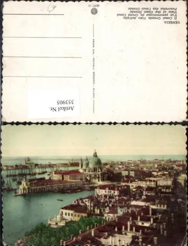 353905,Veneto Venezia Venedig Il Canal Grande visto dall alto Teilansicht