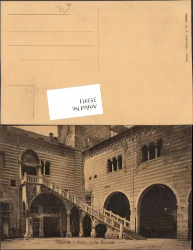 353911,Veneto Verona Scala della Ragione Stiege