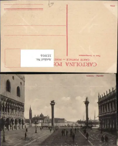 353916,Veneto Venezia Venedig Plazzetta Platz Säulen