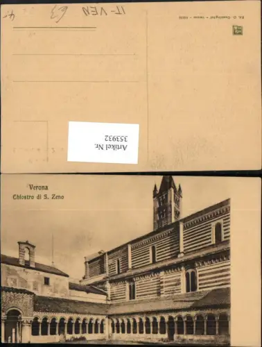 353932,Veneto Verona Chiostro di S. Zeno Kloster