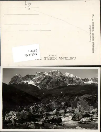 353941,Foto AK Veneto Belluno Cortina d'Ampezzo Bergkulisse