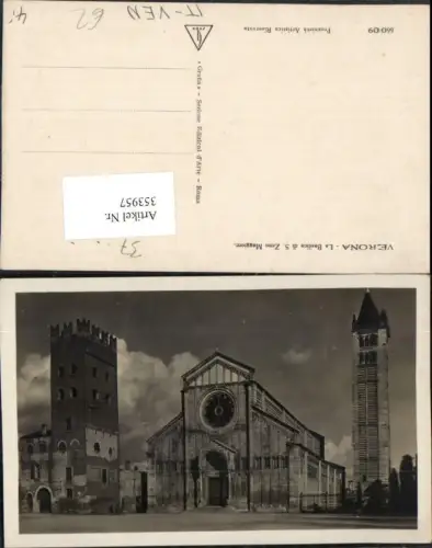353957,Veneto Verona La Basilica di S. Zeno Maggiore Kirche Türme