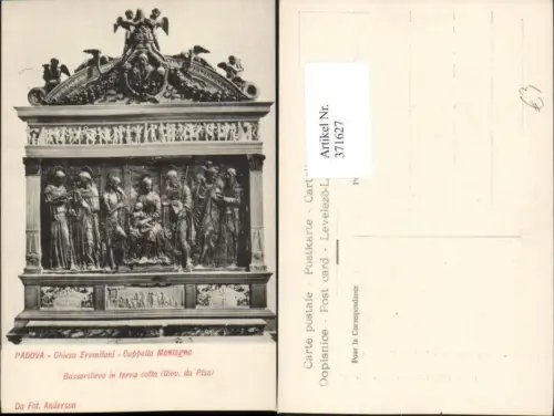 371627,Veneto Padova Chiesa Eremitani Cappella Mantegna Bassorilievo in terra cotta Relief