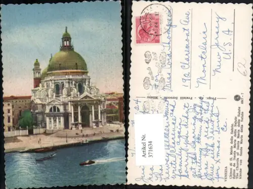 371634,Veneto Venezia Venedig Chiesa di S. Maria della Salute Kirche Kuppel