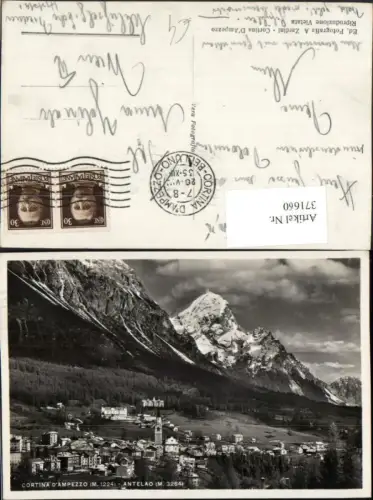 371660,Veneto Belluno Cortina d'Ampezzo Antelao Totale Bergkulisse