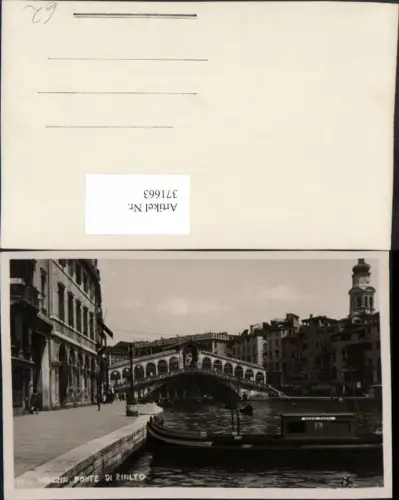 371663,Veneto Venezia Venedig Ponte di Rialto Rialtobrücke Brücke Boot Regie Poste