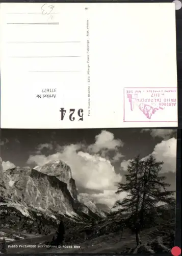 371677,Veneto Belluno Passo Falzarego Tofana di Rozes Bergkulisse