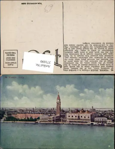 371690,Veneto Venezia Venedig Venice Teilansicht Dogenpalast Turm