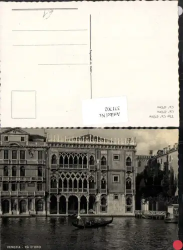 371702,Veneto Venezia Venedig Ca d'Oro Palast Gondel Boot