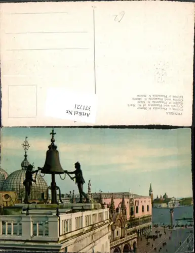 371721,Veneto Venezia Venedig Chiesa e Piazzetta S. Marco Markusdom Dogenpalast