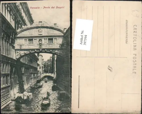397594,Veneto Venezia Venedig Ponte di Sospiri Seufzerbrücke Brücke Kanal