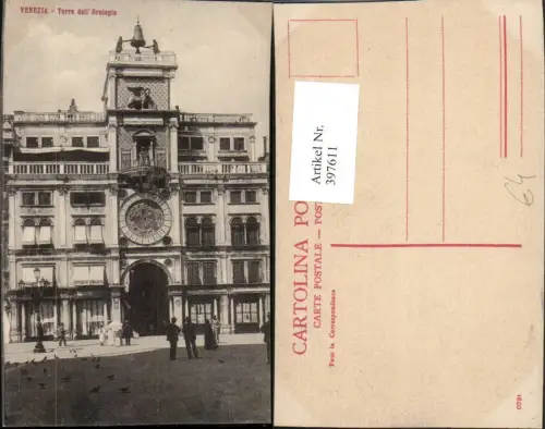 397611,Veneto Venezia Venedig Torre dell Orologio Uhrturm Tor