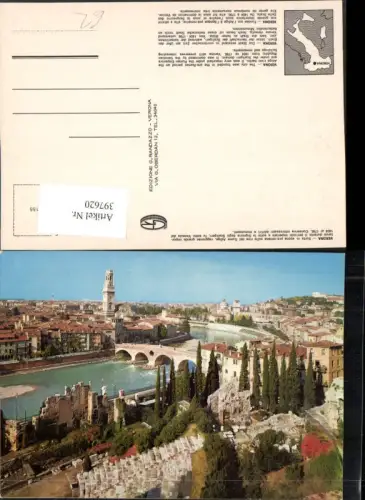 397620,Veneto Verona Teilansicht Fluss Brücke