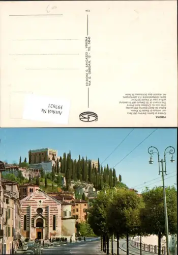 397621,Veneto Verona Chiesa di Santo Stefano Kirche u. Schloss