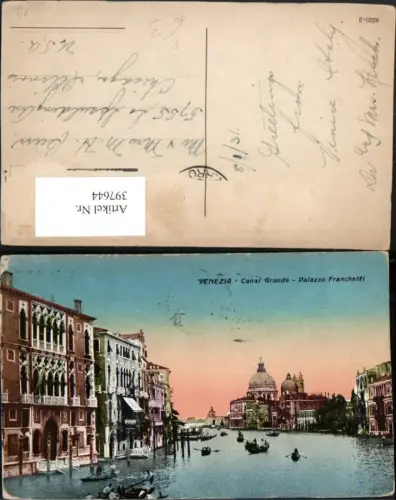 397644,Veneto Venezia Venedig Canal Grande Palazzo Franchetti Kanal