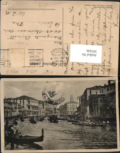 397646,Veneto Venezia Venedig Canal grande Regata Kanal Regatta Boote