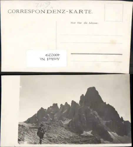 400229,Veneto Belluno Auronzo di Cadore Drei Zinnen Dolomiten Kletterer Bergsteiger