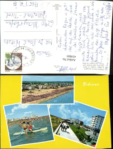 419885,Veneto Venezia Bibione Veduta della spiaggia Strand Strandleben Mehrbildkarte