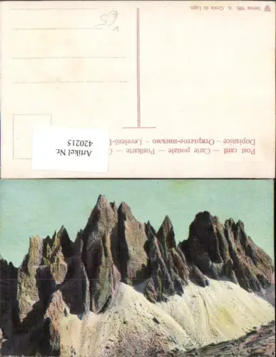 420215,Veneto Belluno Croda da Lago Bergkulisse