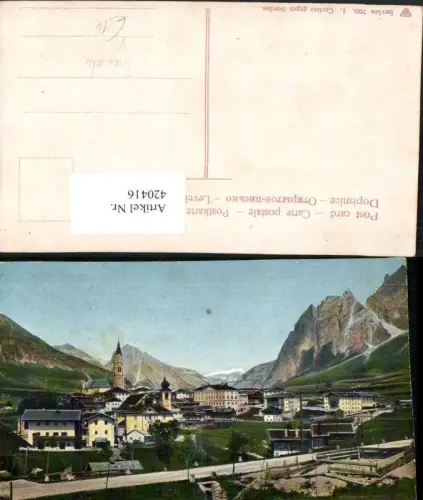 420416,Veneto Belluno Cortina Totale geg. Norden Bergkulisse pub Trenkler 705
