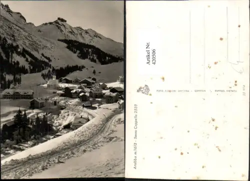 420506,Veneto Belluno Arabba Sasso Cappello Totale Bergkulisse Winterbild