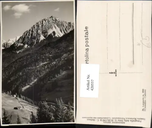 420557,Veneto Belluno Comelico Cadore M. Longerin Bergkulisse