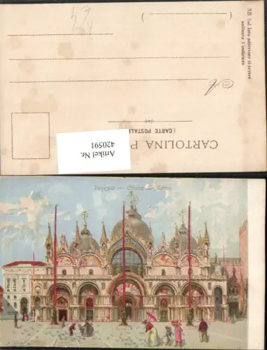 420591,Künstler AK Girotto Veneto Venezia Venedig Chiesa S. Marco Markusdom