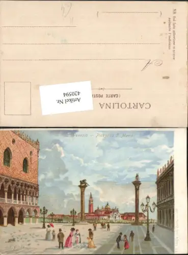 420594,Künstler AK Girotto Veneto Venezia Venedig Piazzetta S. Marco Markusplatz