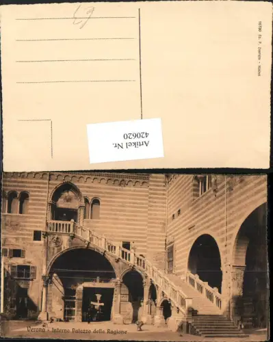 420620,Veneto Verona Interno Palazzo della Ragione Stiege