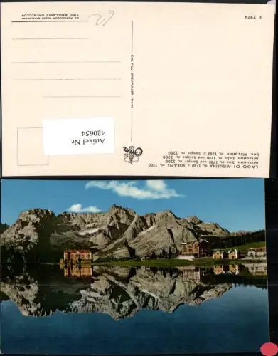420654,Veneto Belluno Lago di Misurina See b. Cortina m. Sorapis Bergkulisse