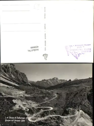 420660,Veneto Belluno Passo di Falzarego b. Cortina Bergkulisse