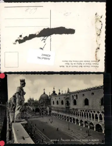 420662,Veneto Venezia Venedig Palazzo Ducale e Chiesa S. Marco Dogenpalast Dom
