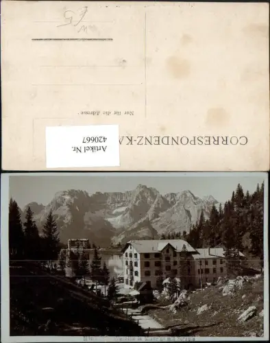 420667,Veneto Belluno Hotel Vecellio in Misurina b. Cortina m. Sorapis Bergkulisse