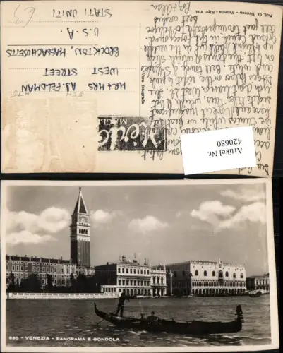 420680,Veneto Venezia Venedig Panorama e Gondola Dogenpalast Gondel