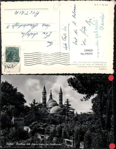 420681,Veneto Padova Padua Basilica del Santo vista da Pontecorvo Kirche