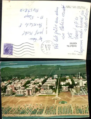 420705,Veneto Venezia Bibione Veduta Aerea Teilansicht Strand