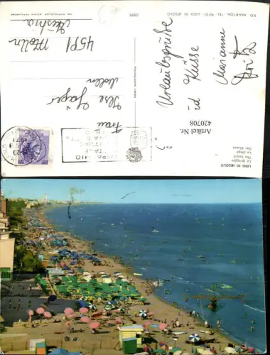 420708,Veneto Venezia Lido di Jesolo La spiaggia Strand