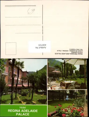 420725,Veneto Verona Gardasee Garda Hotel Regina Adelaide Palace Mehrbildkarte