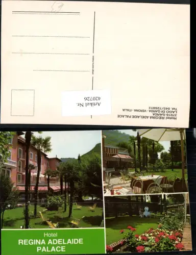 420726,Veneto Verona Gardasee Garda Hotel Regina Adelaide Palace Mehrbildkarte