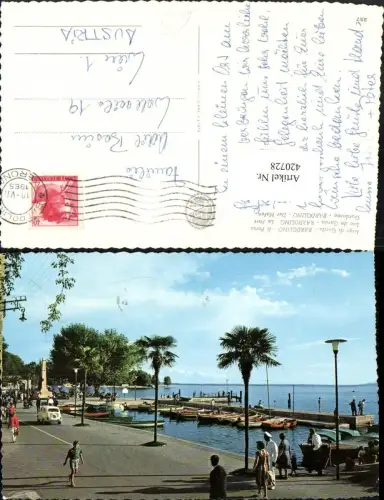 420728,Veneto Verona Lago di Garda Bardolino Il Porto Hafen Boote