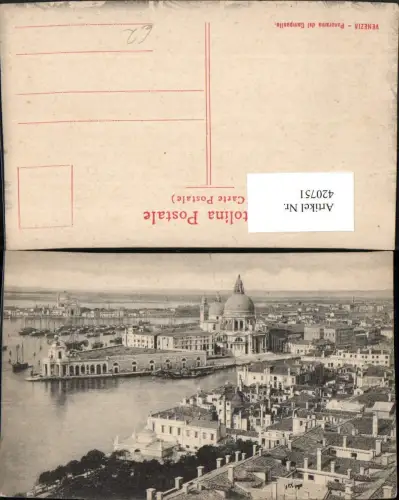 420751,Veneto Venezia Venedig Panorama dal Campanile Teilansicht