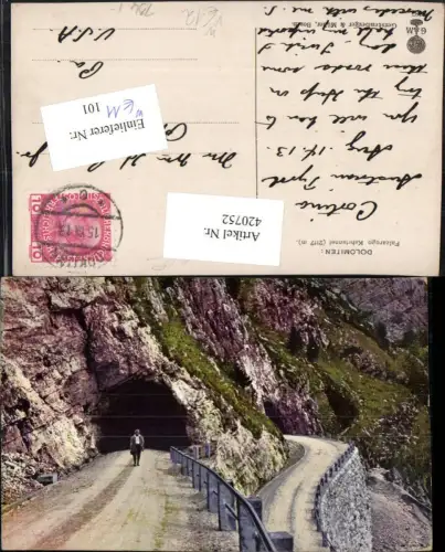 420752,Veneto Belluno Falzarego Kehrtunnel b. Cortina pub Gerstenberger e Müller 387
