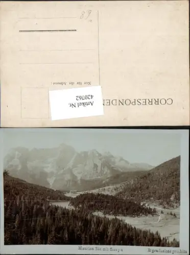 420762,Veneto Belluno Misurina See b. Cortina m. Sorapis Bergkulisse