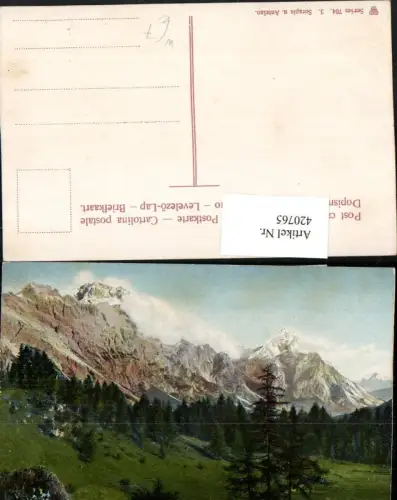 420765,Veneto Belluno Sorapis u. Antelao b. Cortina Bergkulisse