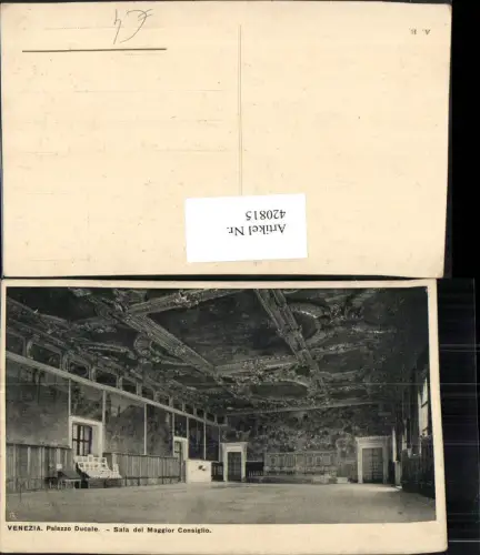 420815,Veneto Venezia Venedig Palazzo Ducale Sala del Maggior Consiglio Innenansicht