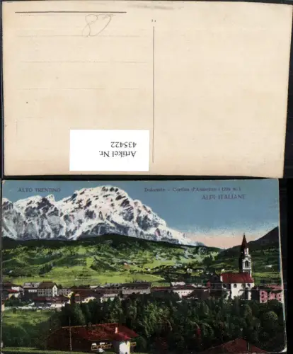 435422,Veneto Belluno Dolomite Cortina d'Ampezzo Totale Bergkulisse