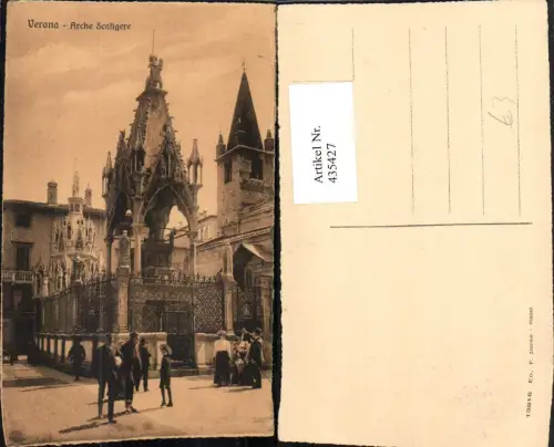 435427,Veneto Verona Arche Scaligere Grabmal