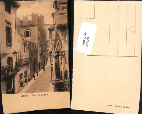 435429,Veneto Verona Casa di Romeo Straße