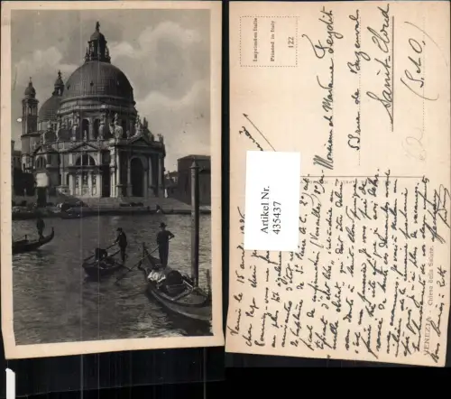 435437,Veneto Venezia Venedig Chiesa della Salute Kirche Gondeln