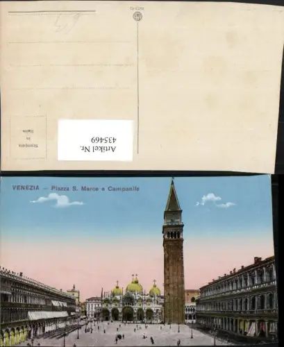 435469,Veneto Venezia Venedig Piazza S. Marco e Campanile Markusplatz Turm